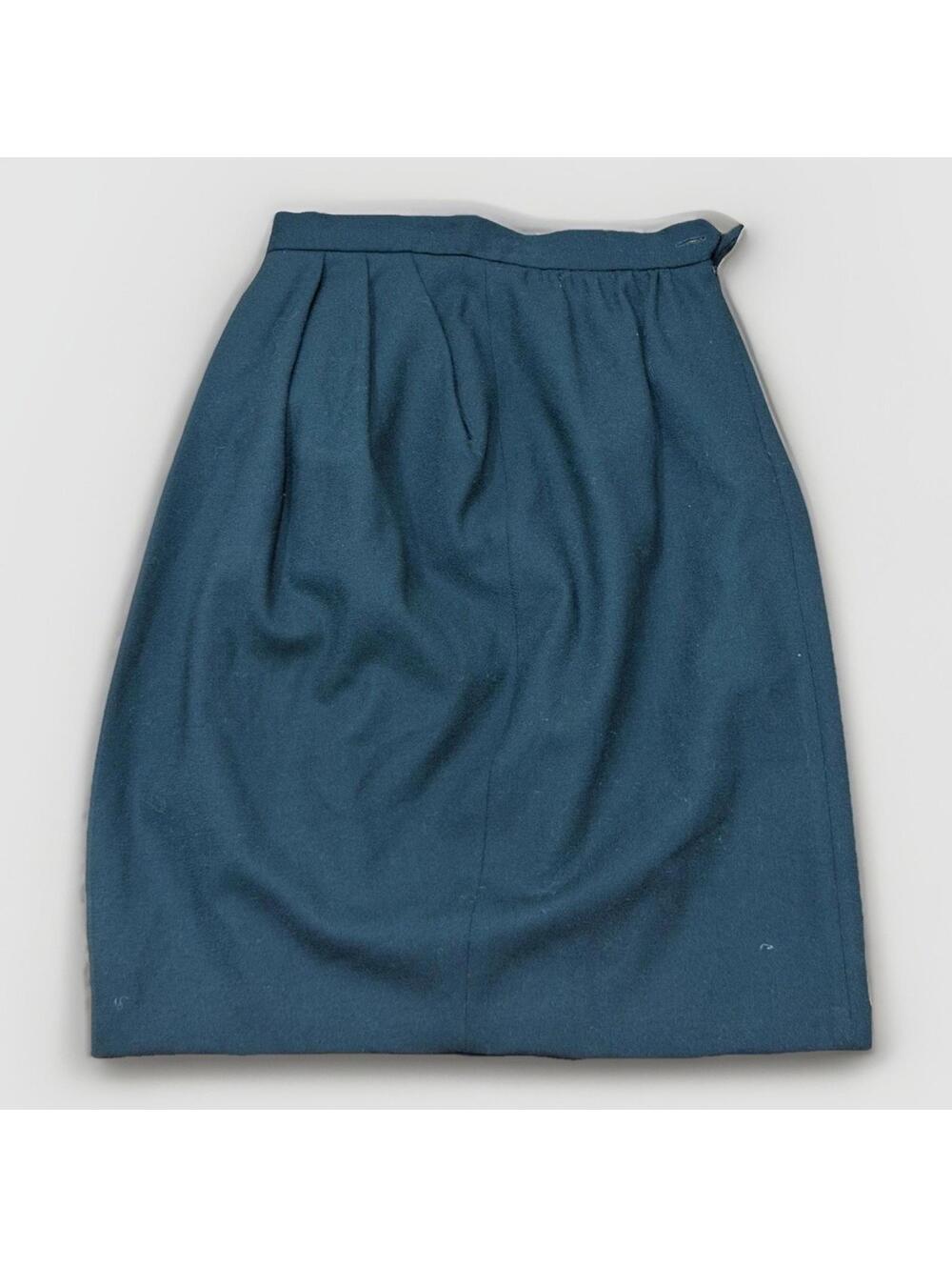 Barry Bricken Black Pencil Skirt Wool Blend Lined Knee Length Women’s 10